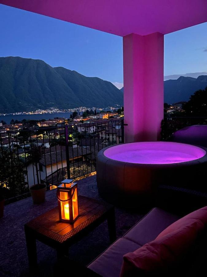 Magic View With Whirpool Apartman Lenno Kültér fotó